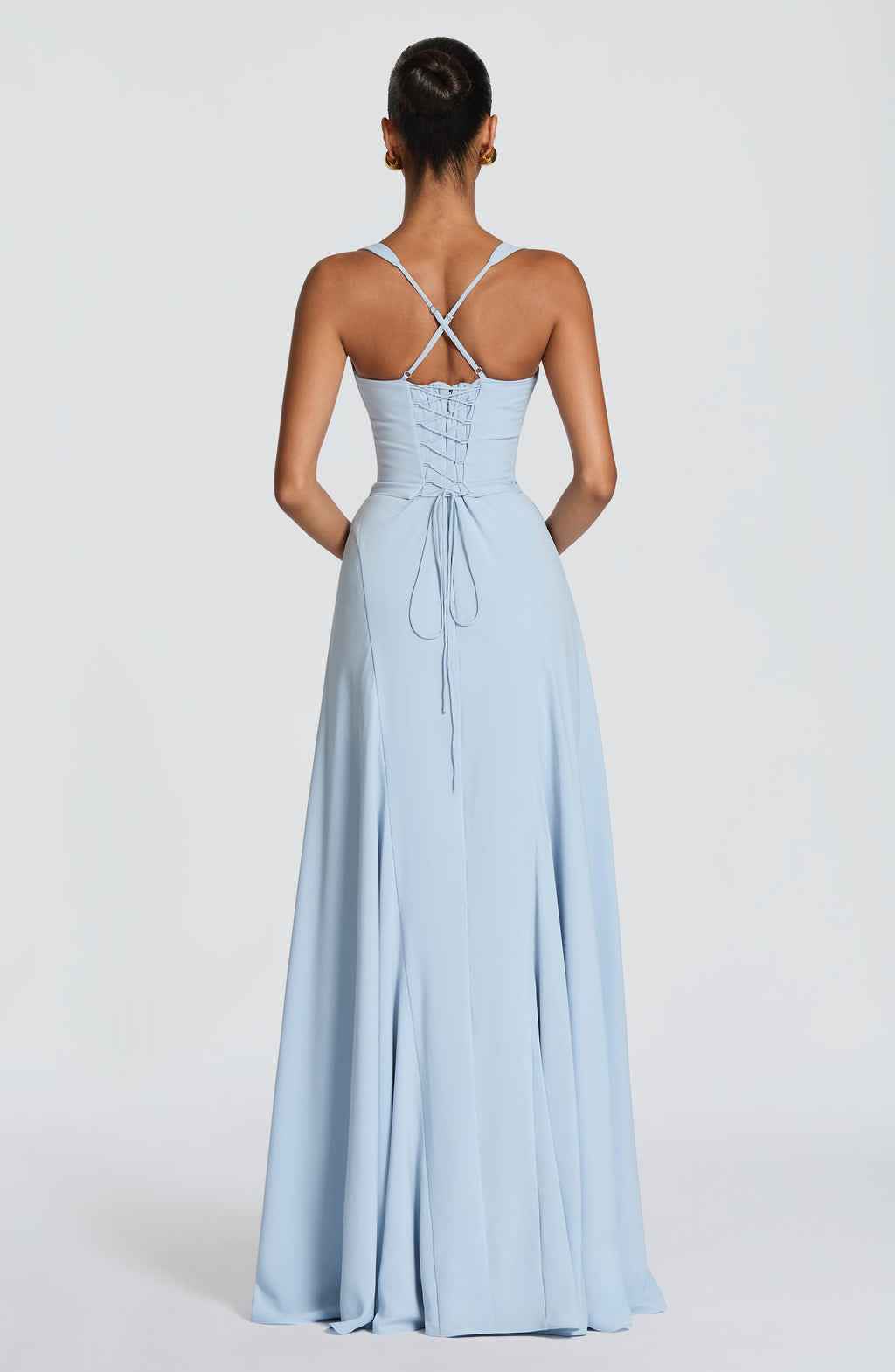 Anora Sweetheart Neck Fitted Maxi Formal Dress - Butter Yellow - Celeste Ricci