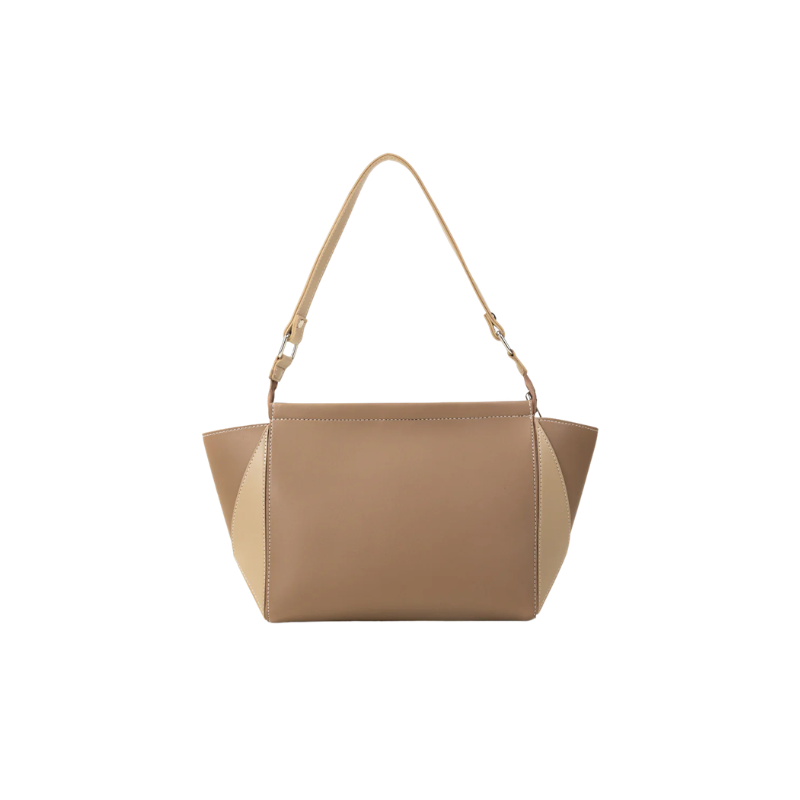 Elegant Beige Shoulder Handbag