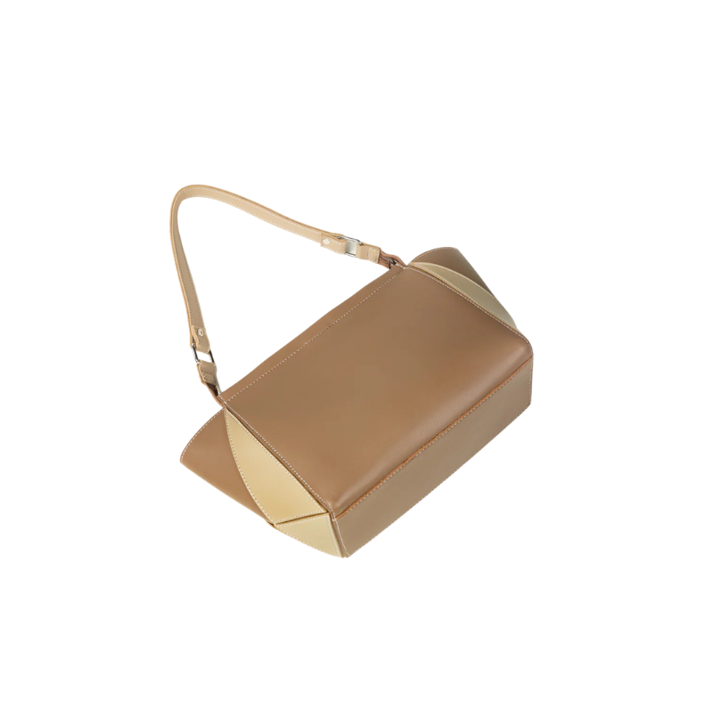 Elegant Beige Shoulder Handbag