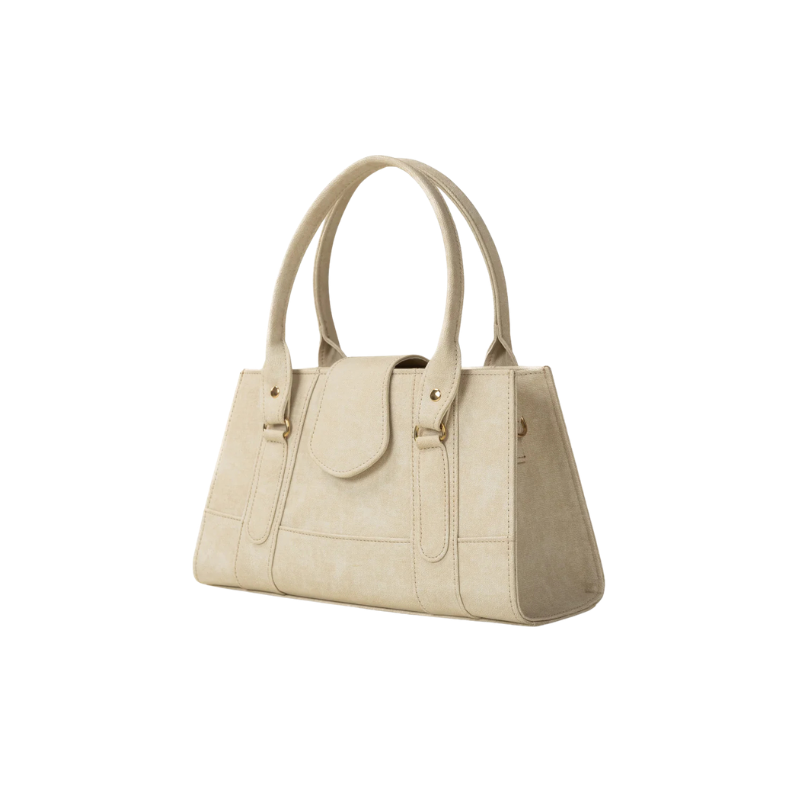 Elegant Textured Fawn Handbag
