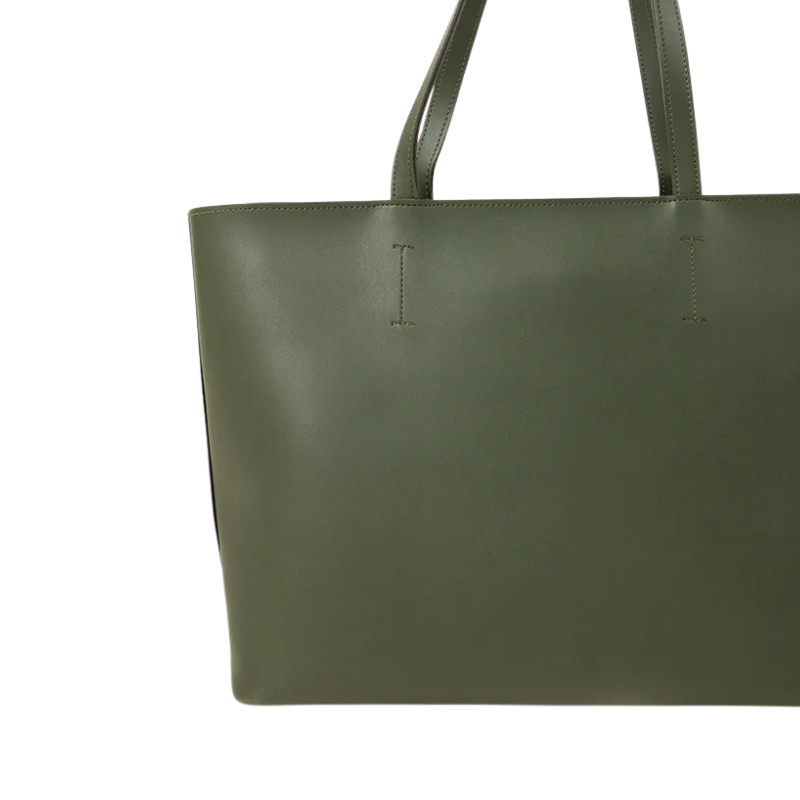 Olive Minimalist Tote Bag