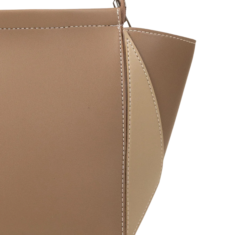 Elegant Beige Shoulder Handbag