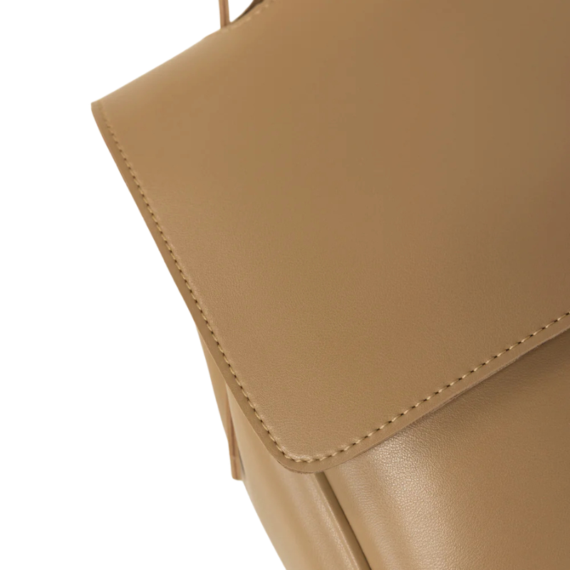 Structured Beige Tote Bag
