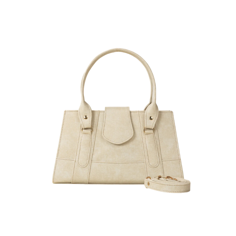 Elegant Textured Fawn Handbag